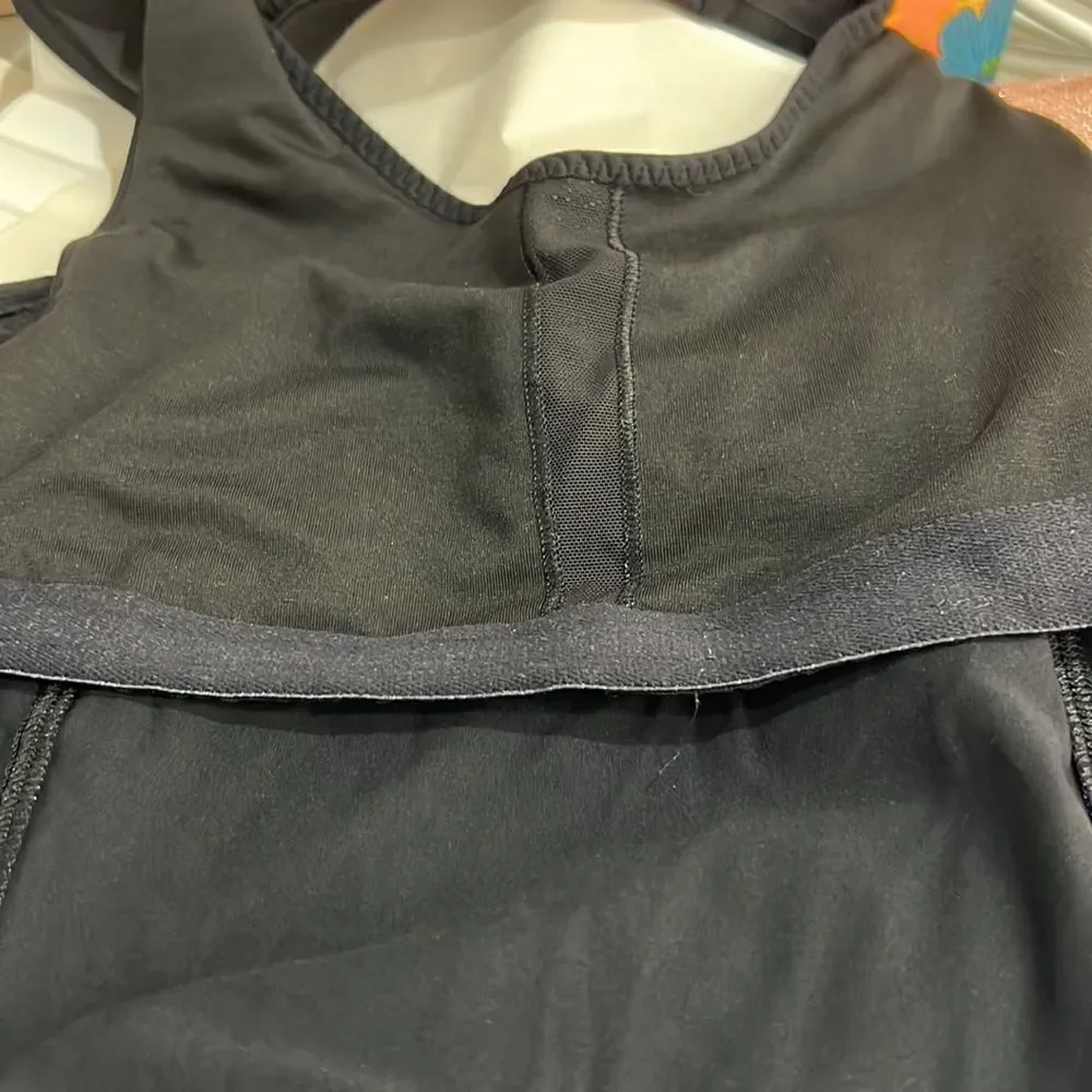 Lululemon Black racerback performance tank top EUC size 6